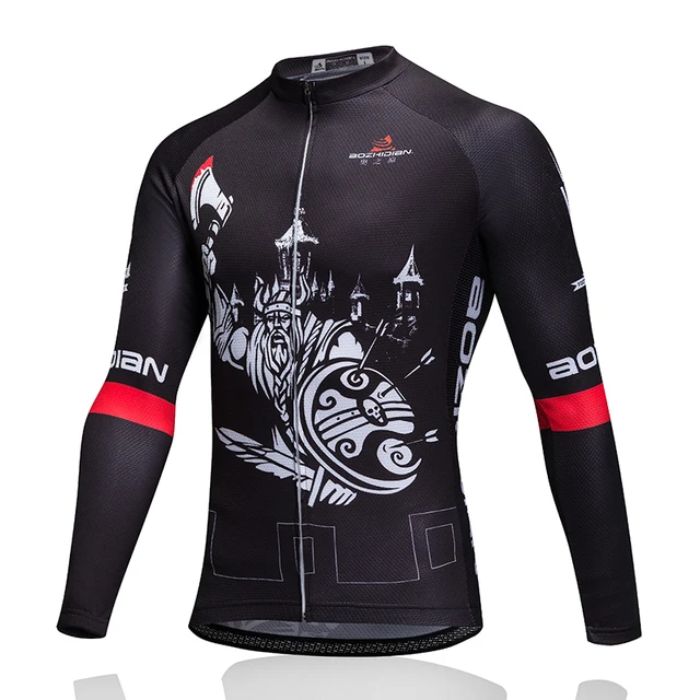 2017 AZD Funny Cycling Jersey Men Long Sleeve Maillot Ropa Ciclismo Clothing MTB Pro Team Retro