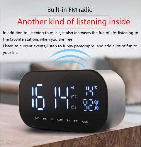 shower speaker with clock