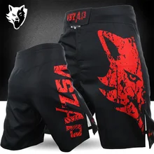 Шорты для активного отдыха, шорты для фитнеса, шорты на платформе MMA, спортивные шорты в уличном стиле, два цвета, дополнительный логотип голова волка