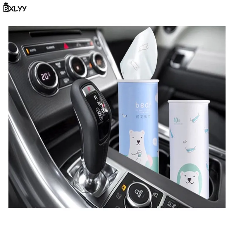 BXLYY Creative Bear Print Disposable Paper Towel Car Paper 40 Pumping Portable Party Decoration Baby Shower Wedding Decoration.7