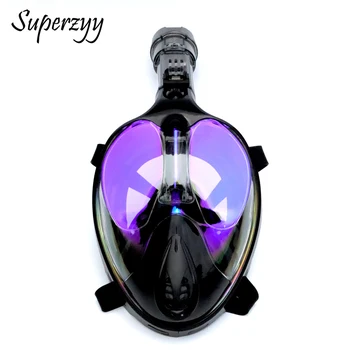 

2018 new Silicon Full Face Diving Mask Scuba Underwater Seaview Gear Swimming Snorkel Mask for Gopro Camera Holder Stand Set