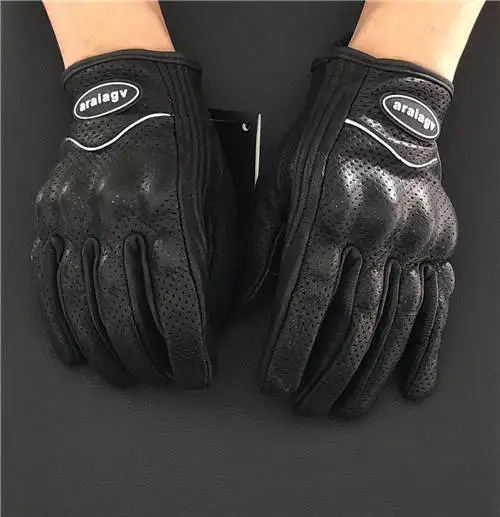 araiagv Pursuit  protector  perforated Leather Glove black  3