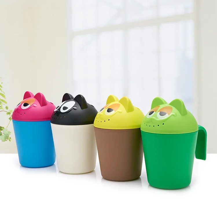Cartoon Baby Shampoo Cup Shower Water Spoon Infant Bathing Ladle Children Wash Hair Head Cup Kid Bathing Beach Toy For Baby Care