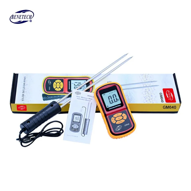 Измеритель влажности еды BENETECH GM640 100% оригинальный измеритель с зондом иглой