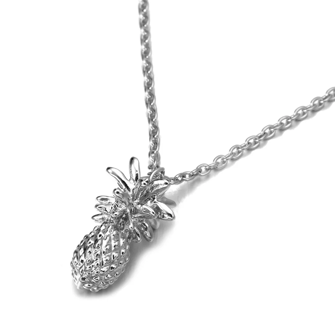 Fahion Design Pineapple Pendant Necklace For Women Girl Vintage Fruit Cute Link Chain Necklace Jewelry Accessories Shellhard
