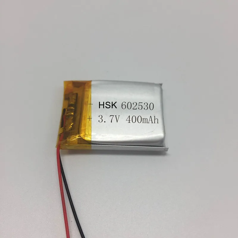 High Quality Un38.3 Lithium Polymer Battery 3.7v 400mah 602530 062530
