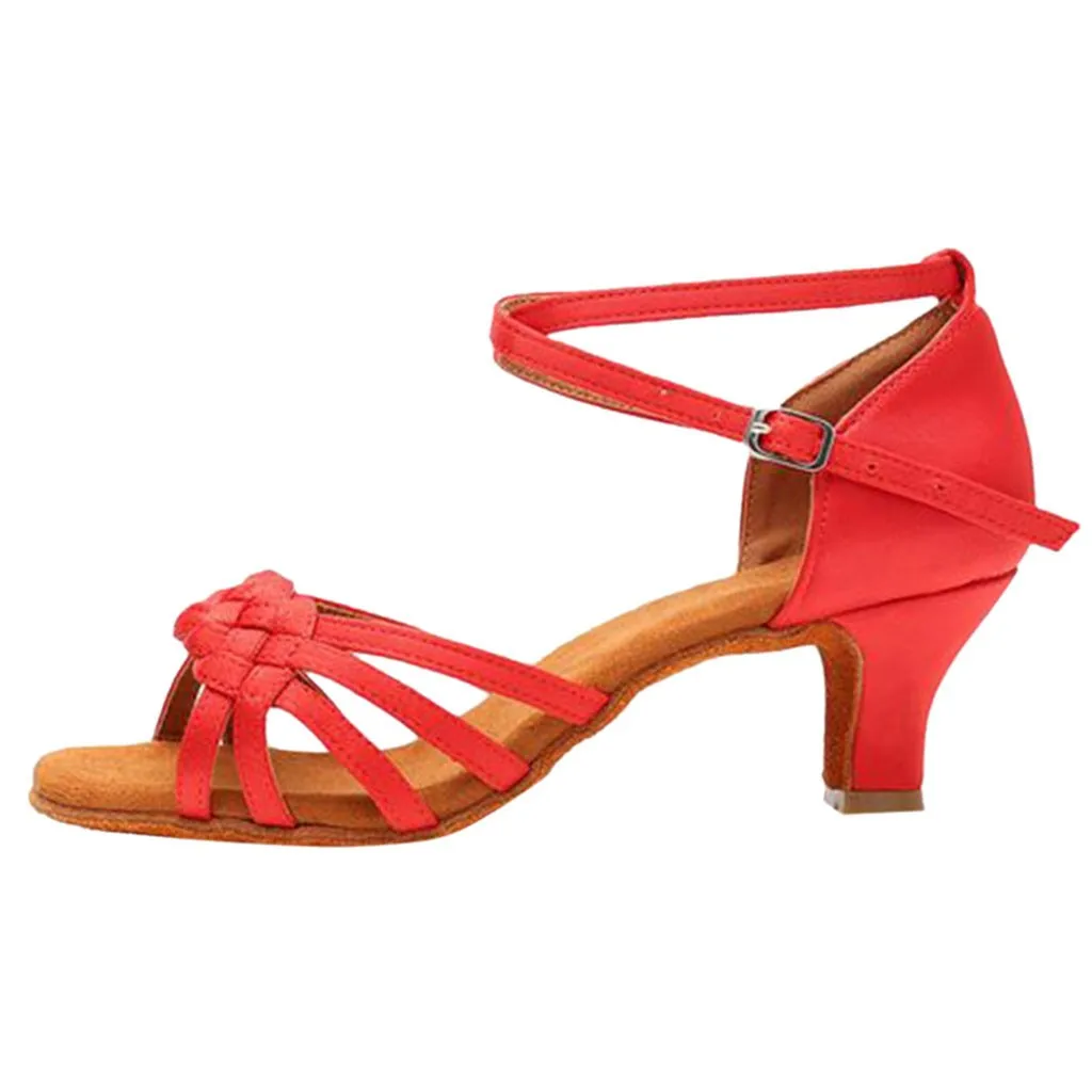 

SAGACE New Pumps Thin Heels Shoes Women's Rumba Waltz Prom Ballroom Latin Salsa Dance Shoes Square Shoes 2019
