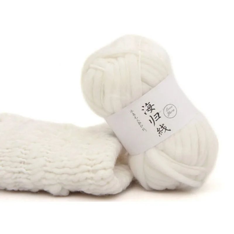 

DIY Wool Yarn Super Thick Woolen Knitting Polyacrylonitrile Roving Crocheting P1