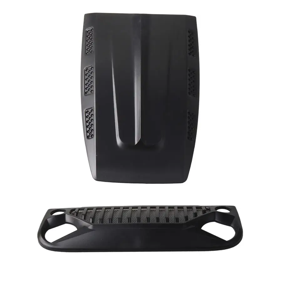 

2Pcs RC Car Front Face Inlet Grille Engine Hood for 1/10 Rock Crawler SCX10 D90