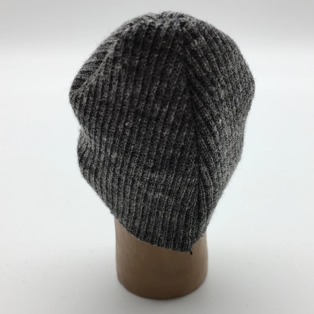 1/6 Scale Mens Gray Knitted Cap Hat for 12