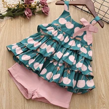 Bear Leader Girls Clothing Sets 2019 New Summer Girls Clothes Sleeveless T shirt Shorts 2Pcs Kids