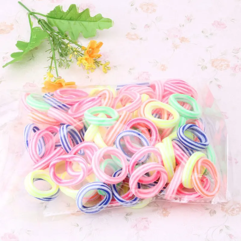

M MISM 80Pcs High Elasticity Hair Band For Kids High Quality Girls Hair Accessories Delicate Scrunchy Rubber Bands Fashion Gift