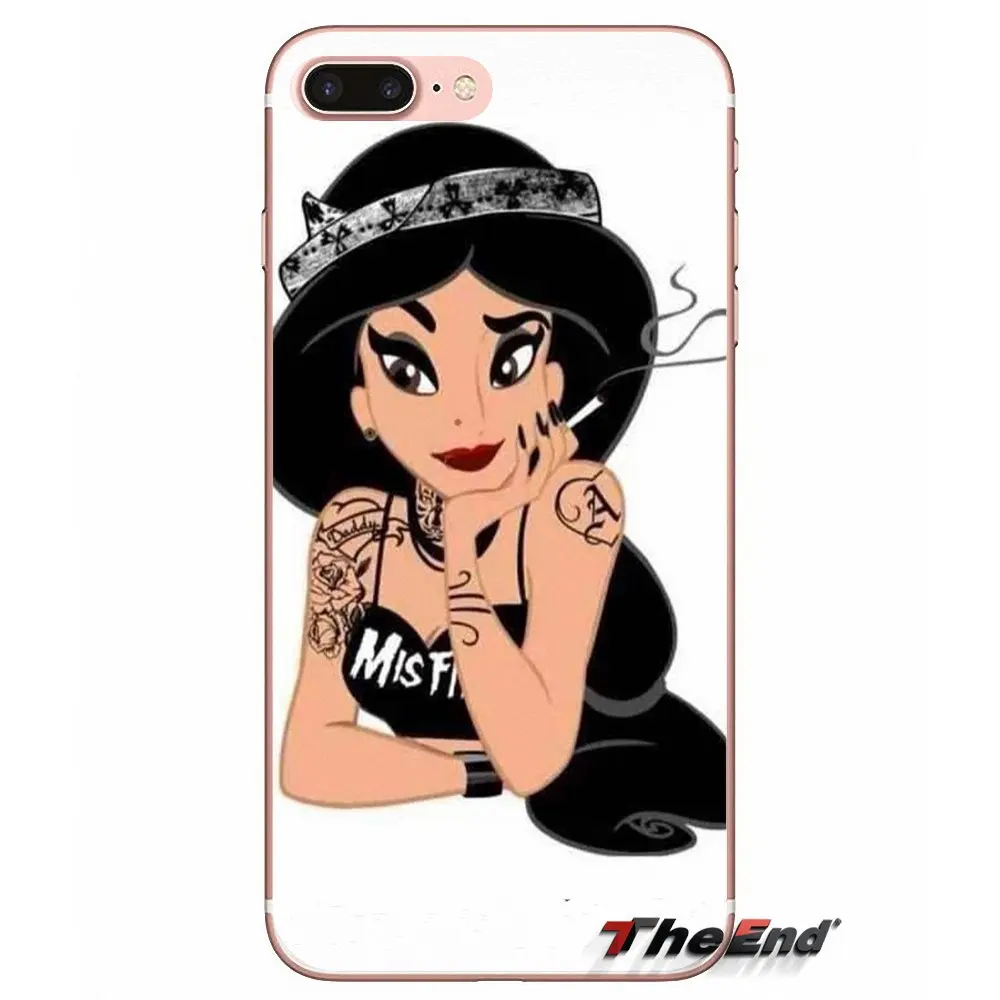 Татуировка Ариэль Алиса Белоснежка силиконовый чехол для Apple iPhone X 4 4S 5 5S SE 5C 6 6S 7 8
