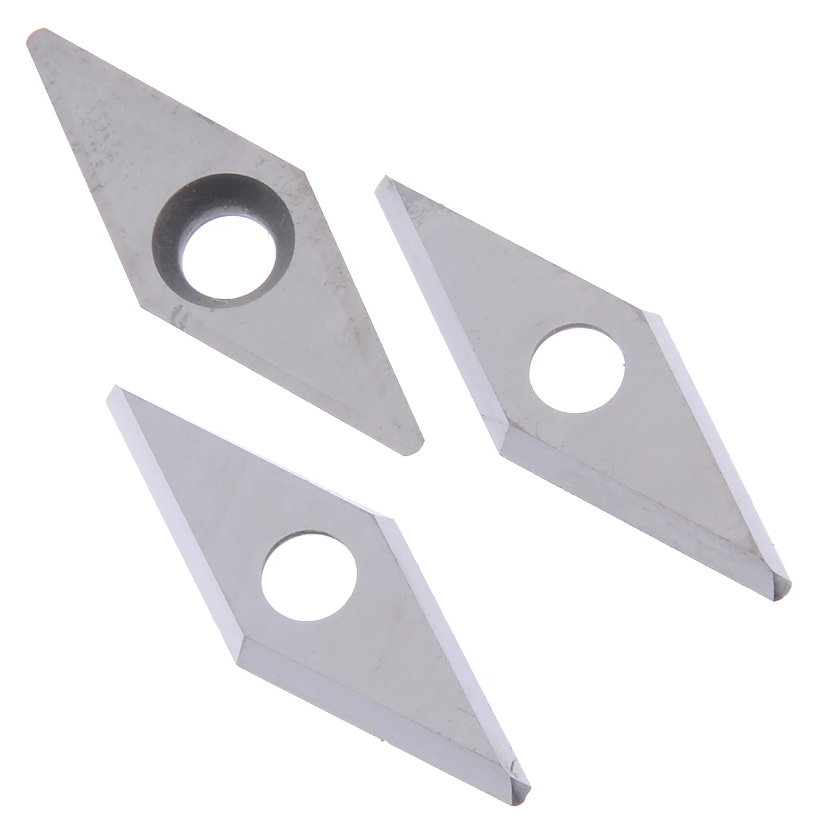 

3Pcs Set Wood Carbide Insert Cutter Blades Diamond Carbide Inserts 28x10x2.5mm For Wood Turning CNC Lathe Tool