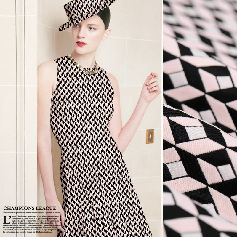 Buy Free shipping! Double jacquard fashion fabrics