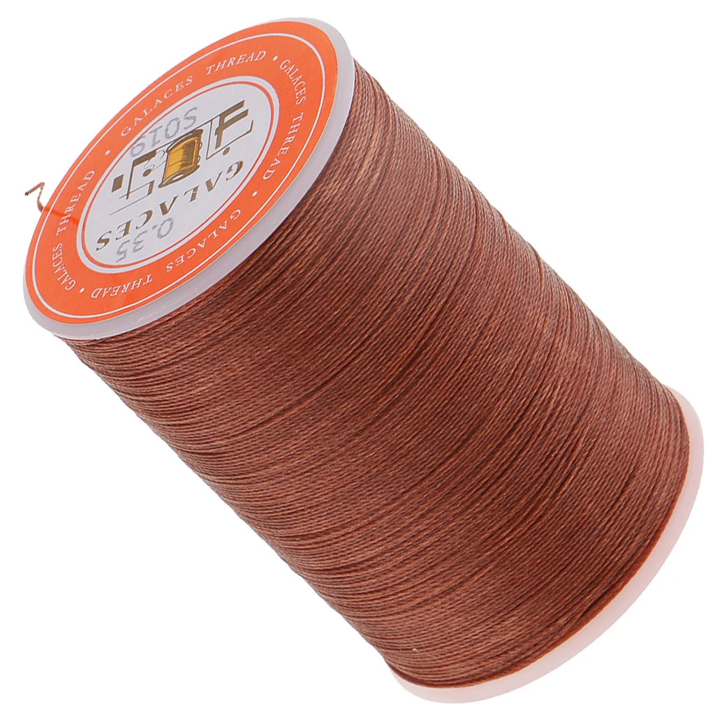 High Quality 4 Rolls 300M 0.35mm Durable Round Waxed Polyester Thread Wax String Leather Sewing Stitching Jewelry Craft