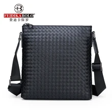 FEIDIKABOLO Microfiber Leather Man font b Bag b font Vertical Men s font b Shoulder b