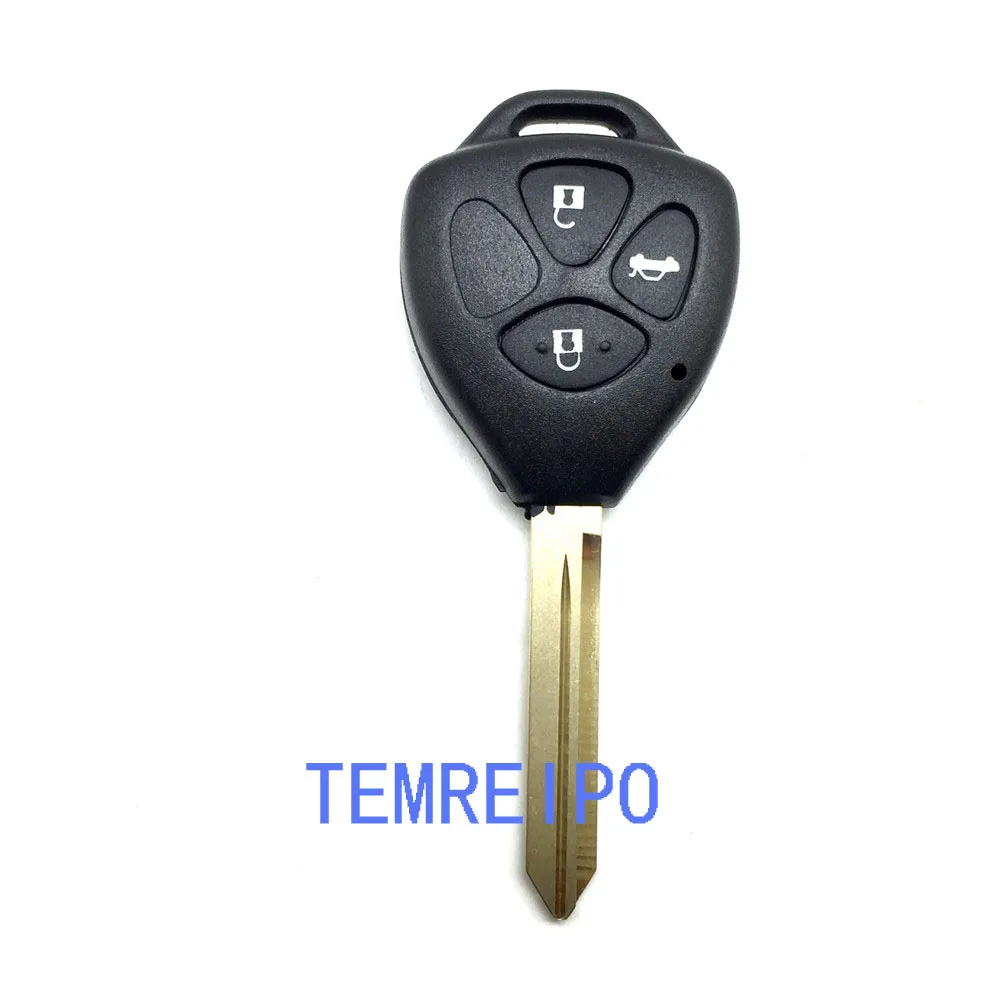 

20pcs/lot Replacement Car Transponder Key shell For Toyota Keys Toyota Camry 3 button Remote Key Shell toy47 Replacement Blan