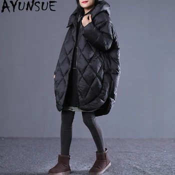 

AYUNSUE Winter Jacket Women Hooded Parka Long Coat Korean Plus Size padded womens jackets Parkas Abrigos Mujer Invierno 2020