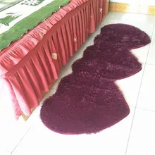 1 предмет; Модный комплект Сверхтонкий Шелковый шерсть милые сердцу в форме сердца нескользящий ковер для гостиной/мебель для спальни/кухня/окно/внутренний и внешний створчатый распашный кровать боковой двери коврик