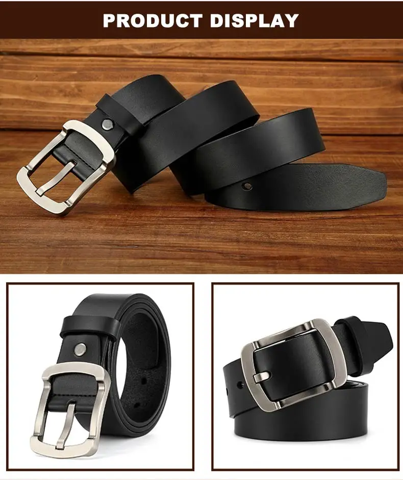 DOULILU Genuine Cowhide Leather Belts for men brand Strap male pin buckle fancy vintage jeans 2018 NEW1 (3)
