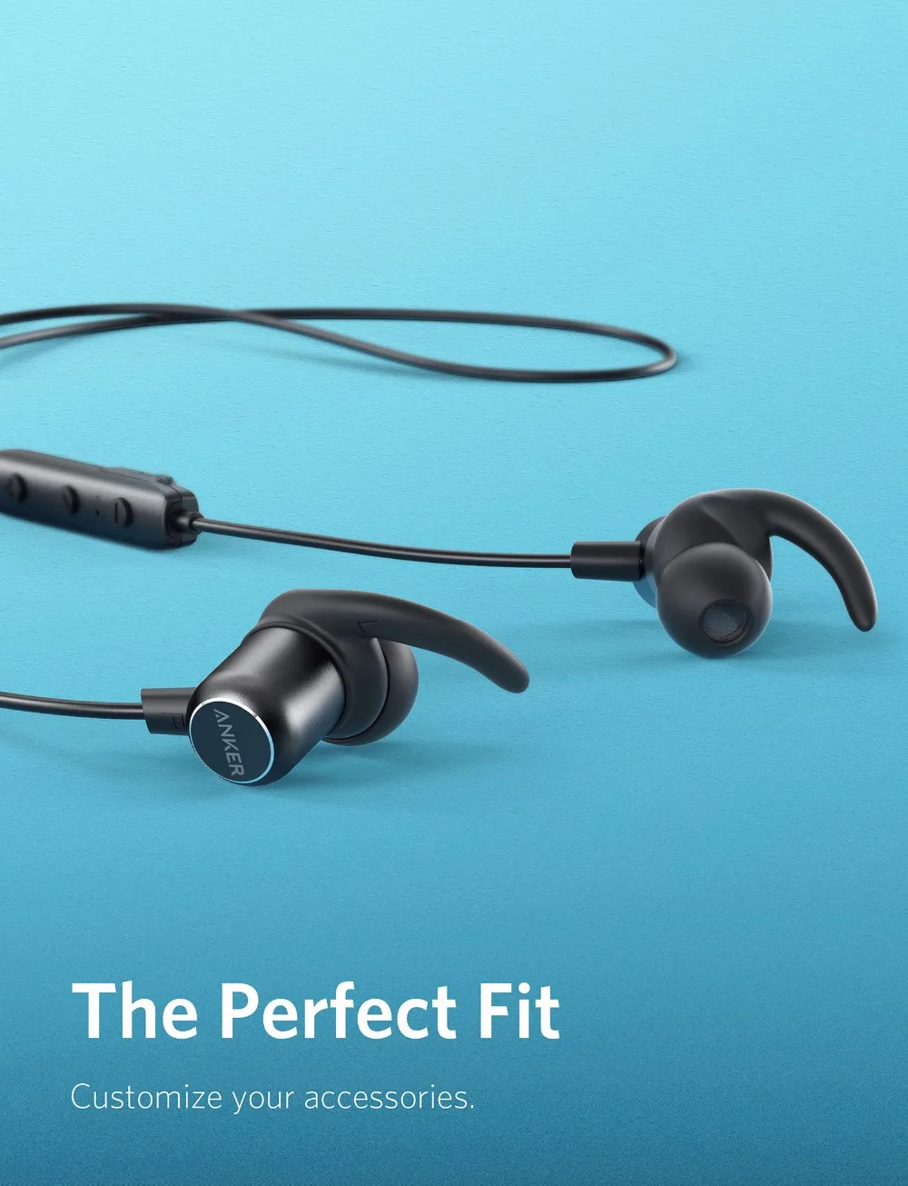 Anker SoundBuds Slim Bluetooth Earphones: Bluetooth 5 Magnetic Wireless Earbuds with IPX7 Waterproofing, 10-Hour Playtime for Sports image 3