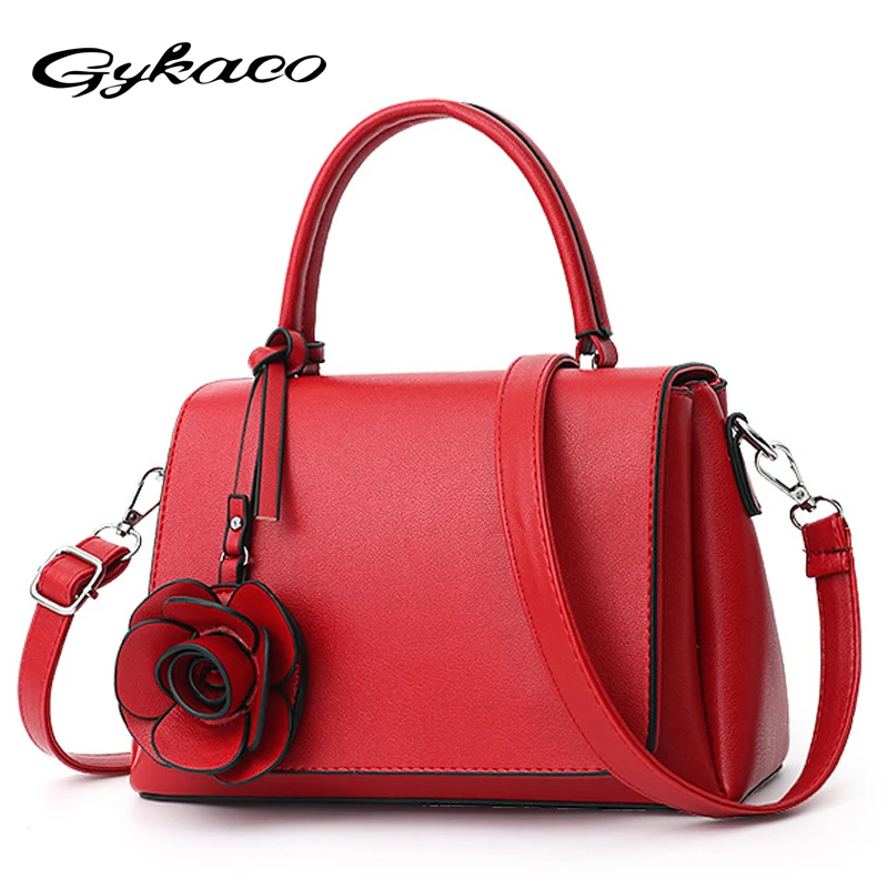 

Gykaeo Hot Sale 2018 Summer Flower Handbag Lady Large Capacity Tote Bags Handbags Women Famous Brands Small Casual Messenger Bag