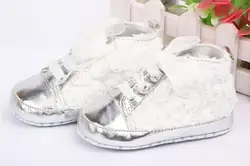 Новая детская обувь для детей на мягкой подошве малыша младенцев розы Prewalker Обувь Новый