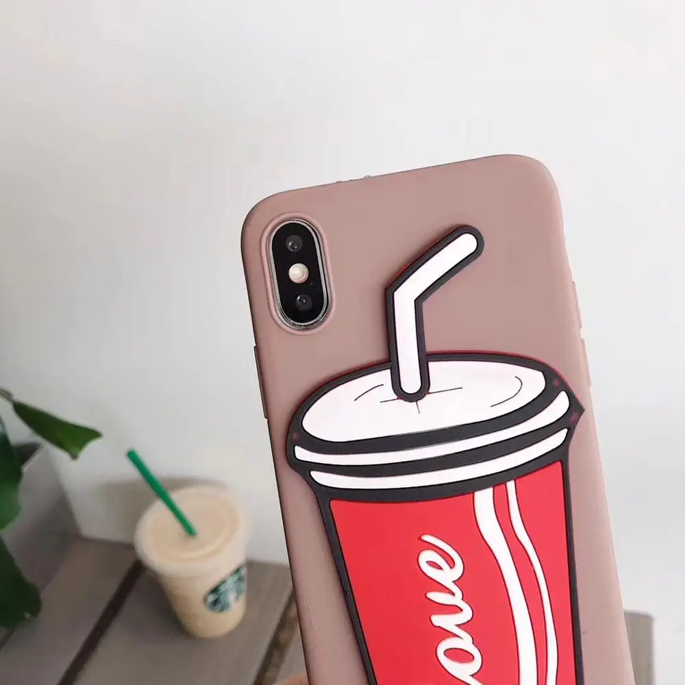 3D Cola Shape Patterned Soft TPU Silicon Case Cover on sfor Samsung A10 A20 A30 A50 M10 Candy Color Matte Skin Phone Coque Funda (7)