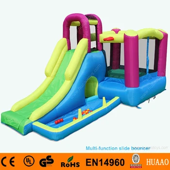 

Multi-Function Inflatable Slide Bouncer with Pool and Free CE blower