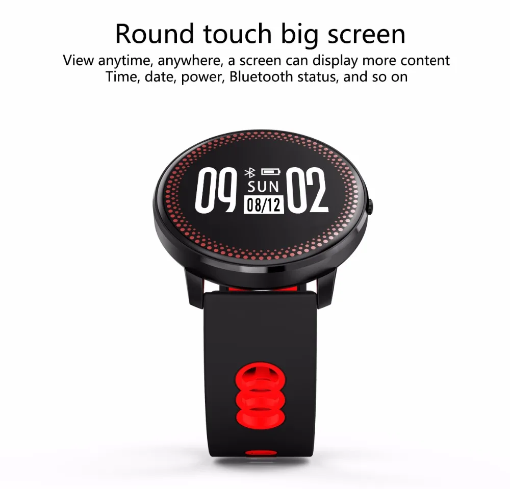 KF07 Smart Bracelet & Heart Rate Blood Pressure Oxygen Monitor Weather Forecast Reminder Fitness Wristband for iPhone X 8 8 Plus