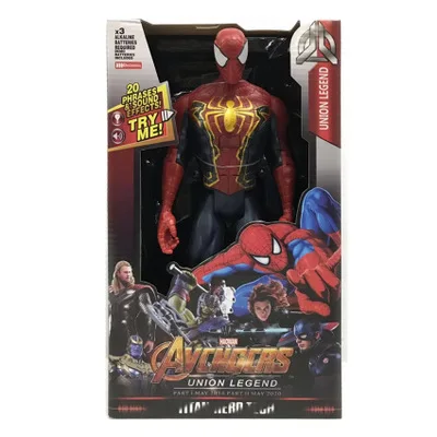 Marvel Мстители 4 конечной игры фигурки модели 30 см ПВХ Аниме Мстители Тор Человек-паук Халк танос куклы Коллекция детские игрушки подарок - Цвет: Spiderman 02  Box