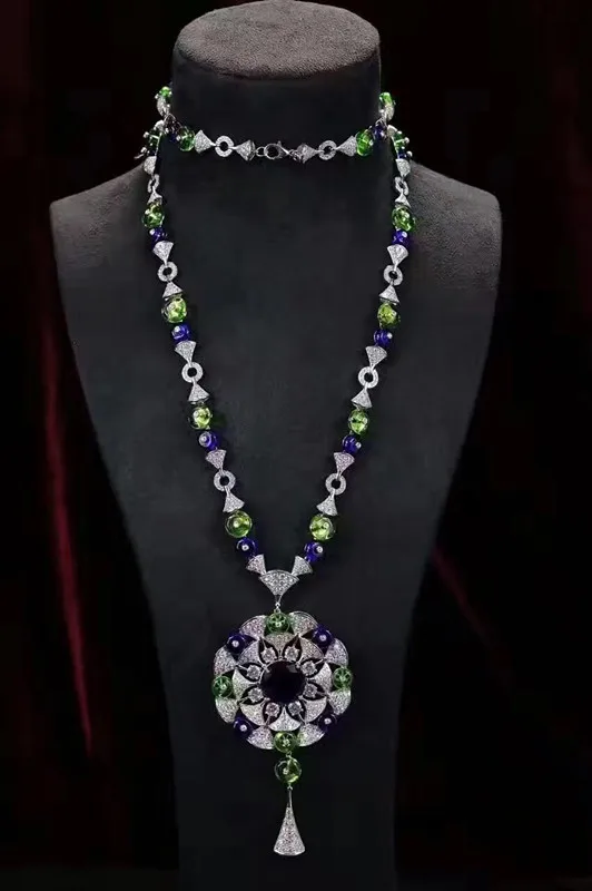 

Designer Fashion Copper Jewelry 3A Cubic Zirconia Party Necklace