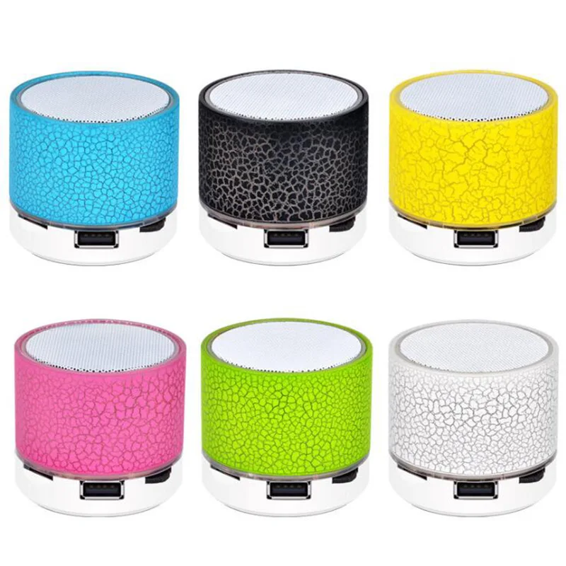 

U9 Mini Wireless Bluetooth Speaker Crack LED Bluetooth Speaker Subwoofer Speaker Music Player Support TF Card U Disk AUX Line