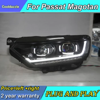 

2017 Year European Version For Volkswagen For Passat B8 LED Head Lamp Magotan LED Strip Headlights With Daytime Running Lights