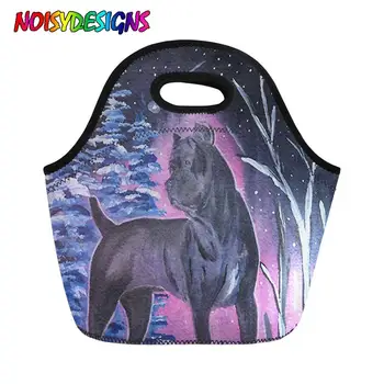 

NOISYDESIGNS Neoprene Lunch Bags for Women Starry Night Cane Corso Tote Food Bag Kids Girls Insulated Thermal Lunch Box Big