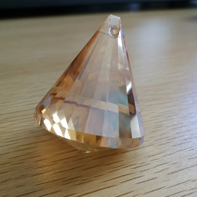 10pcs Lot 40mm Golden Peach Crystal Chandelier Parts Glass For 10pcs Lot 40mm Golden Peach Crystal Chandelier Parts Glass For Lighting Drops Strands