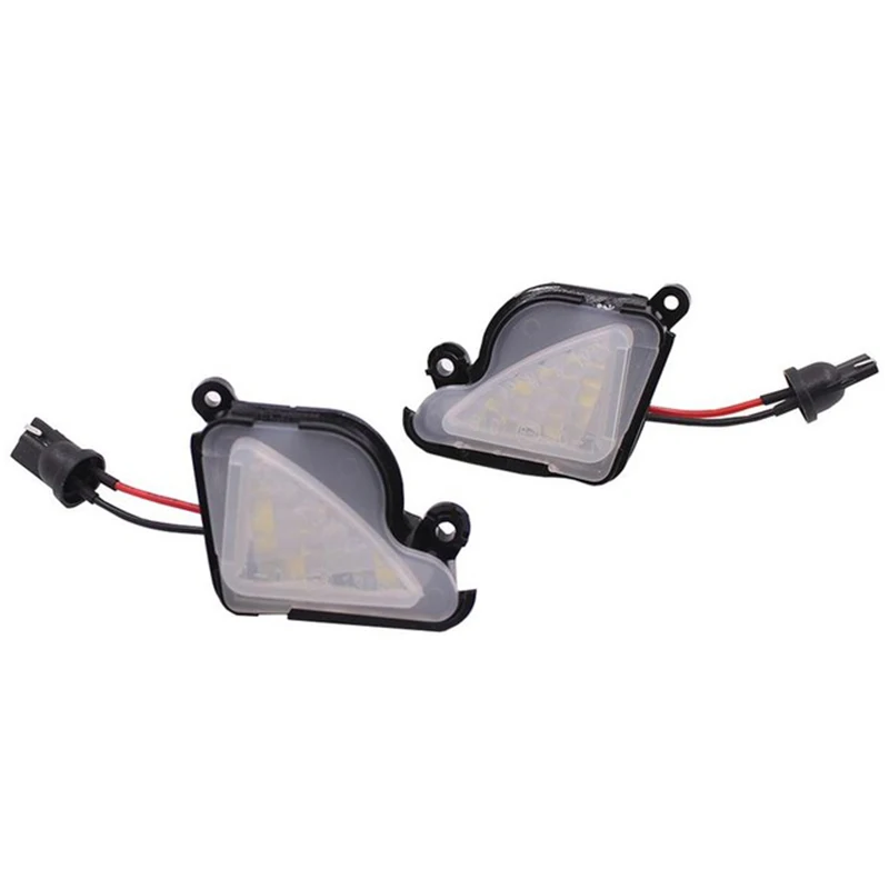 

2X 6500K White Led Under Side Mirror Light Puddle Lamp For Skoda Octavia Mk3 5E 2012-2017 Superb 2 Octavia 3