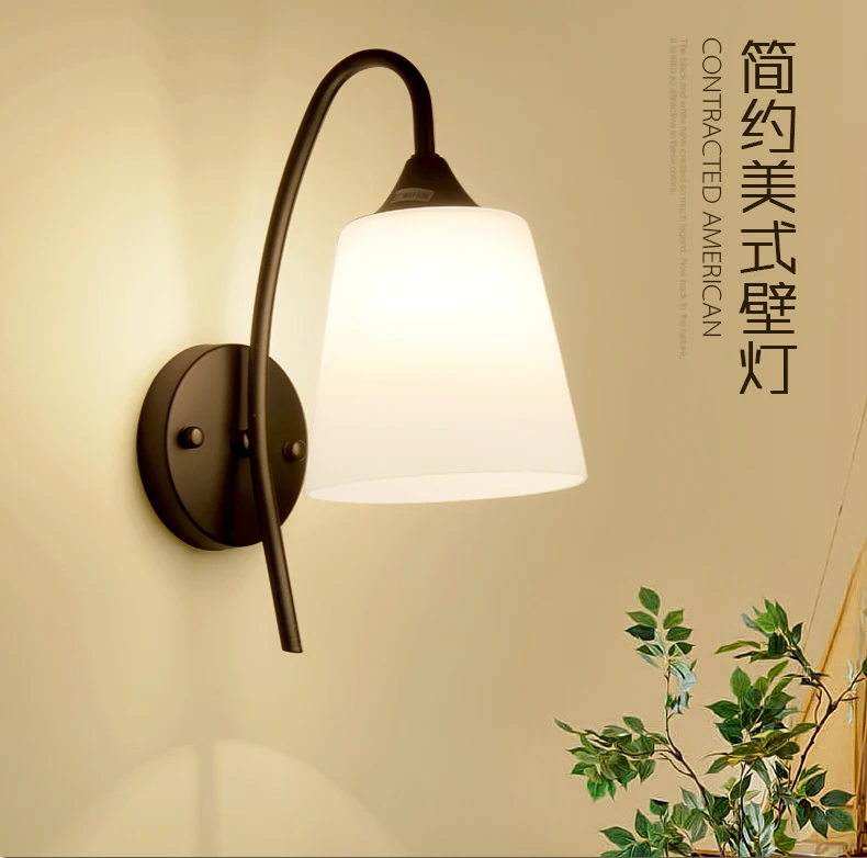 

Wall lamp bedside lamp bedroom simple modern personality American living room balcony lamp stairs aisle wall lamp