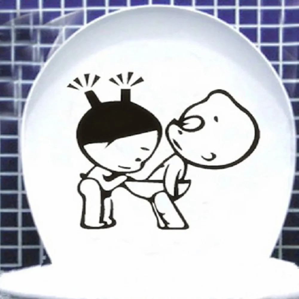 Online kopen wholesale grappig badkamer behang uit china grappig ...