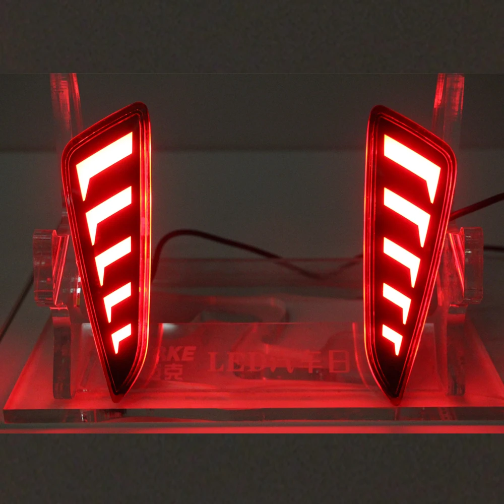 rear red lights