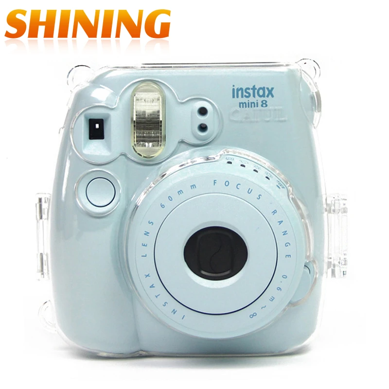 New Transparent Plastic Fuji Fujifilm Instax Mini 8 Camera Case Cover Protect Camera Bag Camera Strap Free Shipping Camera Strap Mini 8 Camera Casecamera Bag Aliexpress