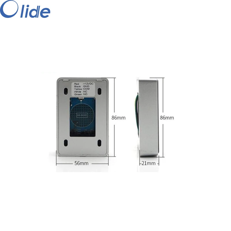 Бесконтактный кнопочный переключатель, Olide сенсорная система контроля доступа