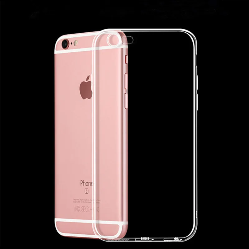 

Case For iPhone X 8 7 6 6s Plus Clear Soft TPU Case Silicone Protective Sleeve Transparent Cover For iPhone 5 5S 4 4S Back Shell