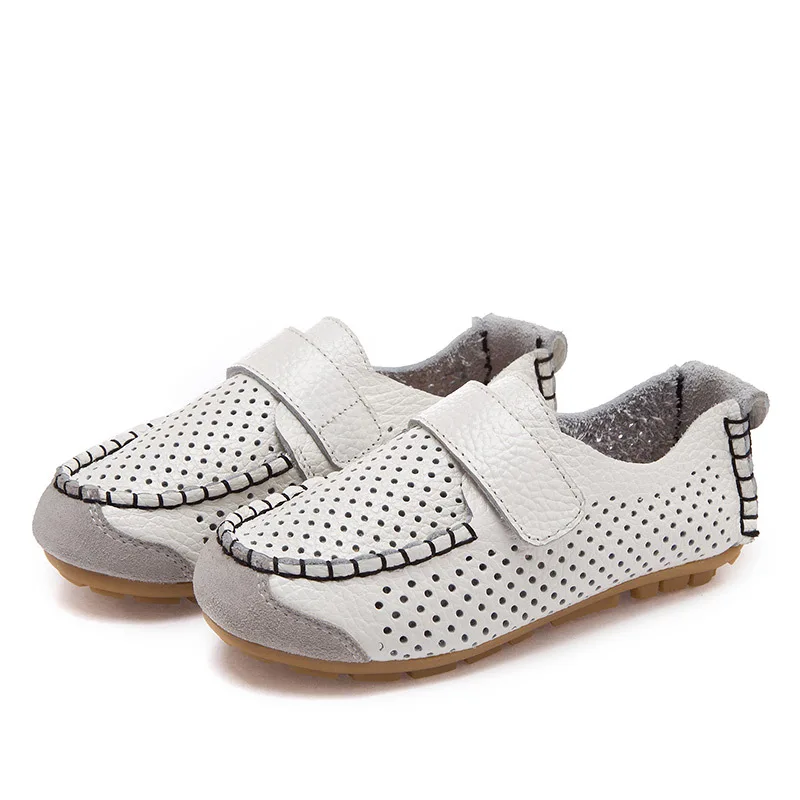 

Children Casual Shoes 2019 Boys Summer Sneakers Kids Brand Genuine Leather Child Sports Shoes Low Cut Slip On Loafers Baby Shoes