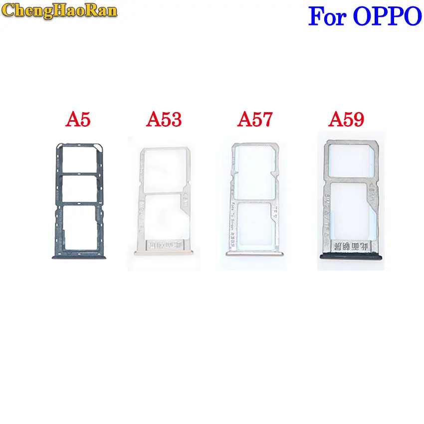 

ChengHaoRan For OPPO A5 A53 A57 A59 Dual SIM S-D/TF Card Adapter Holder Slot Tray Smartphone Motherboard FFC Insert