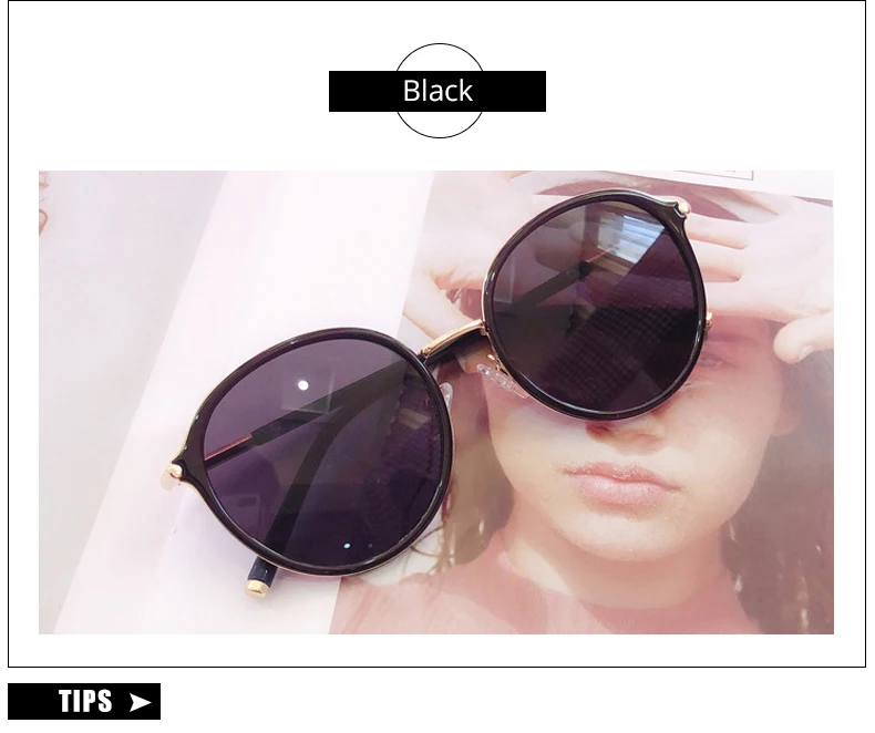 Ralferty Korea Style Round Sunglasses Women Vintage Retro Mirrored Sunglass Female Sun Glasses For Women lunette Oculos M7098