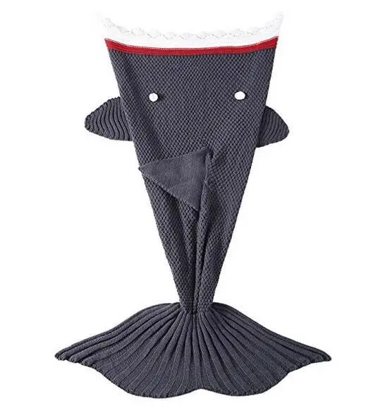 

2017 autumn and winter explosion of adult Mermaid blanket gray shark warm sleeping bag Shark Sleeping Bag