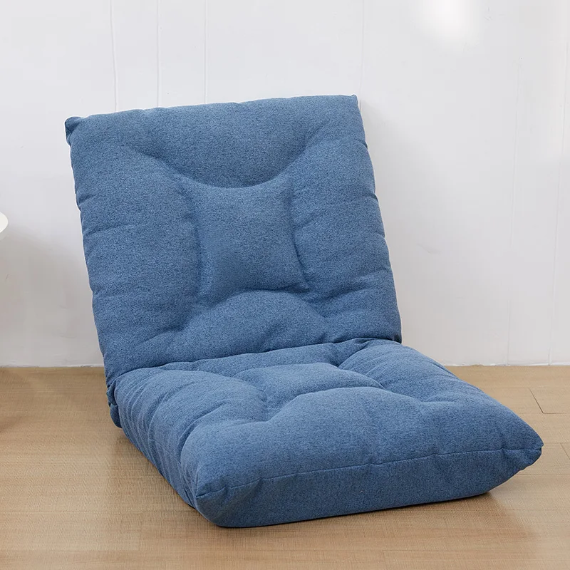 كرسي أرضي قابل للطي مع مسند ظهر قابل للتعديل ، أريكة يابانية مبطنة ، للتأمل  ، الندوات ، القراءة|كراسي غرفة المعيشة| - AliExpress