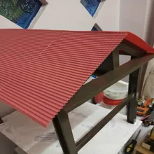 2 pçs/lote nova cor vermelha arquitetura escala modelo folha para construção e hobby ho train layout